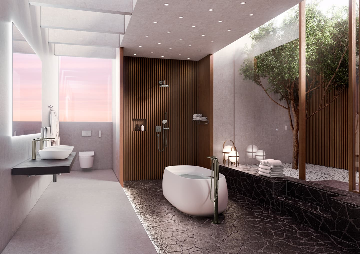 Modern bathroom interior