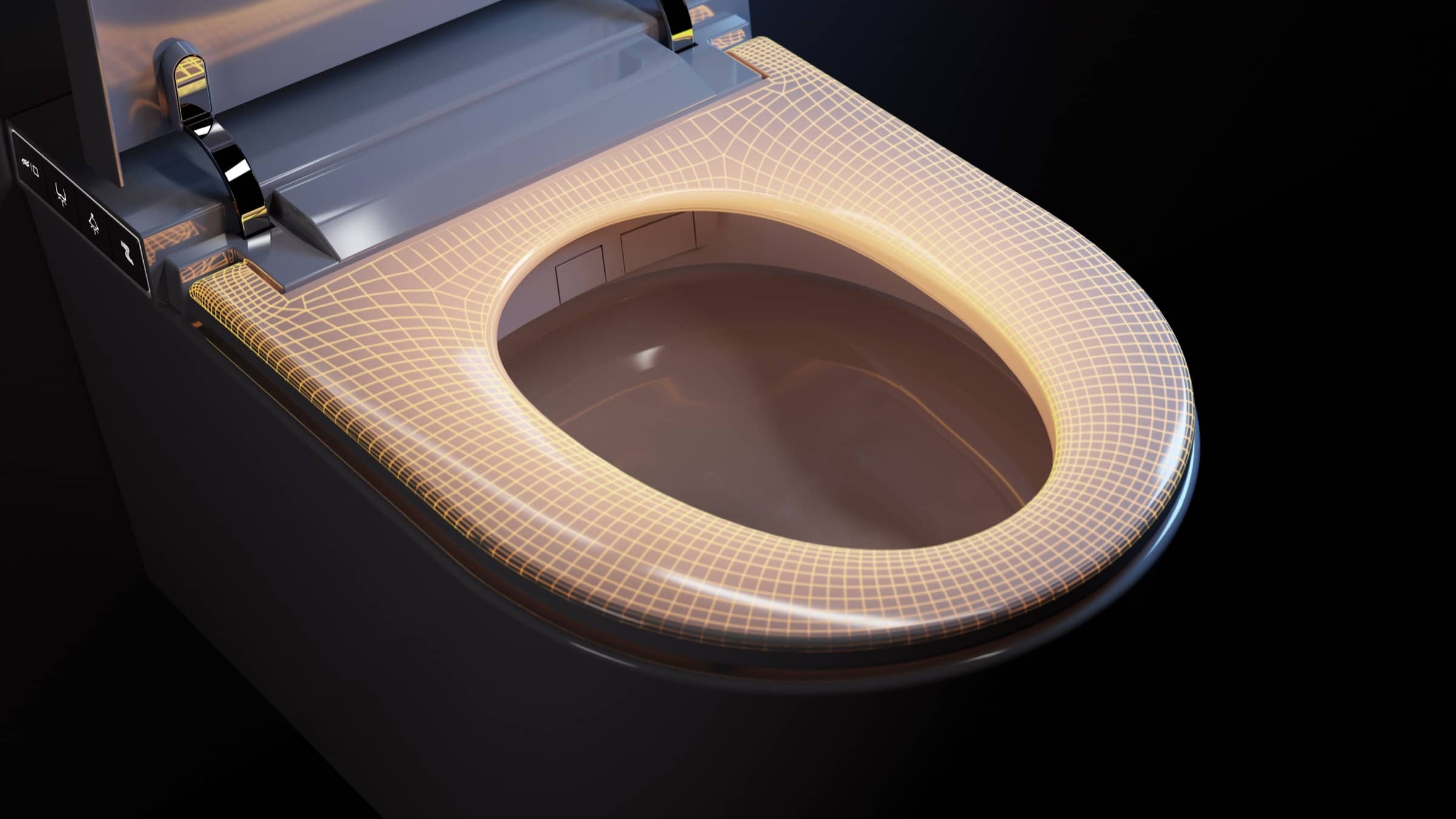 Sorano smart toilet heated seat with thermal sensing